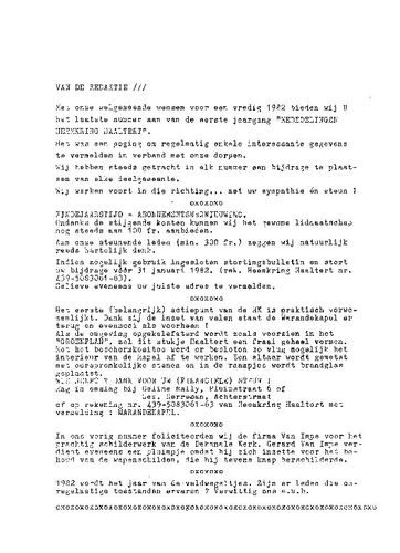 Kaft van Mededelingen 1981-4